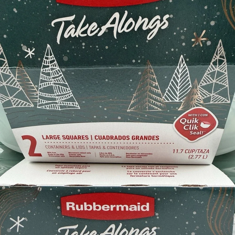 Rubbermaid Take‎ Alongs Limited Ed. Green Lid Storage Container Set